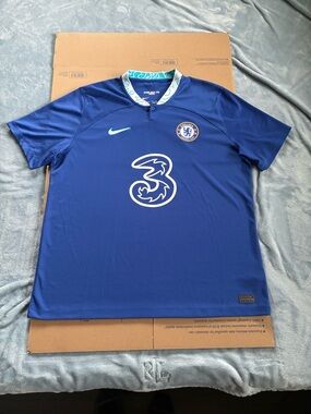 Nike Chelsea FC Stadium Home Soccer Jersey Blue Mens Size XL DM1839-498 NEW RARE